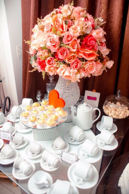 Mesa de café e chá