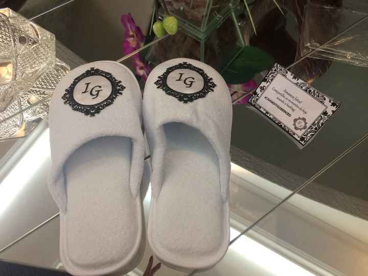 Chinelinho para o dia da noiva + paquinhas da hashtag - 1