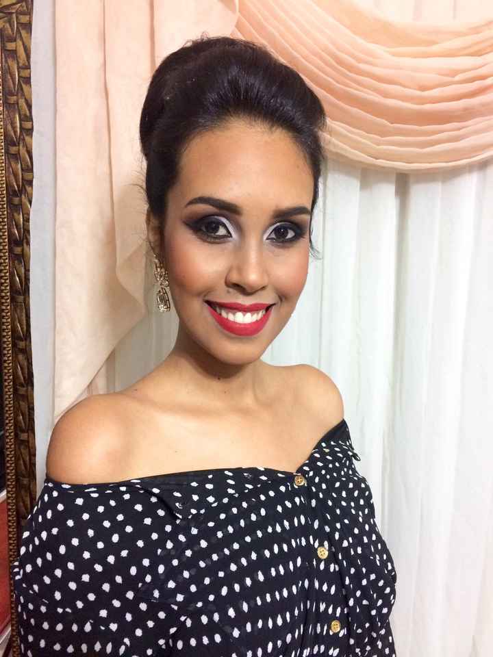 Teste de make e penteado - 1