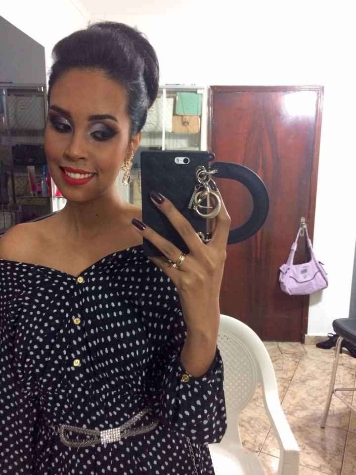 Teste de make e penteado - 2