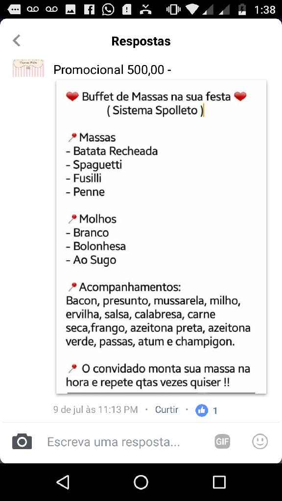 Buffet de massas - 1