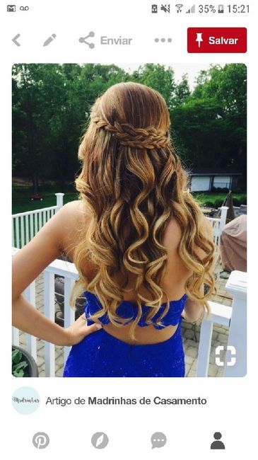 Qual será o tipo do penteado? 1