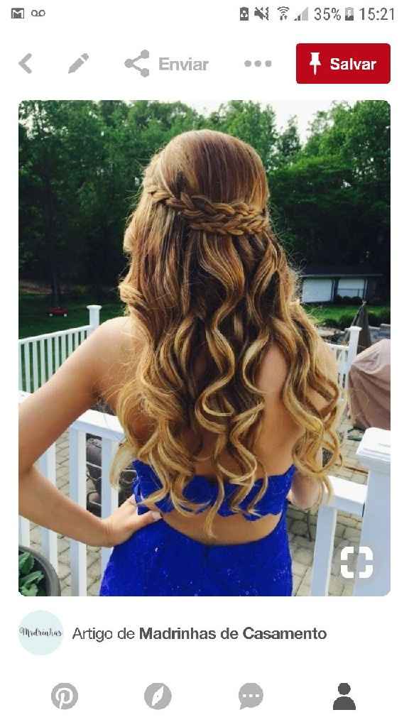 Qual será o tipo do penteado? - 1