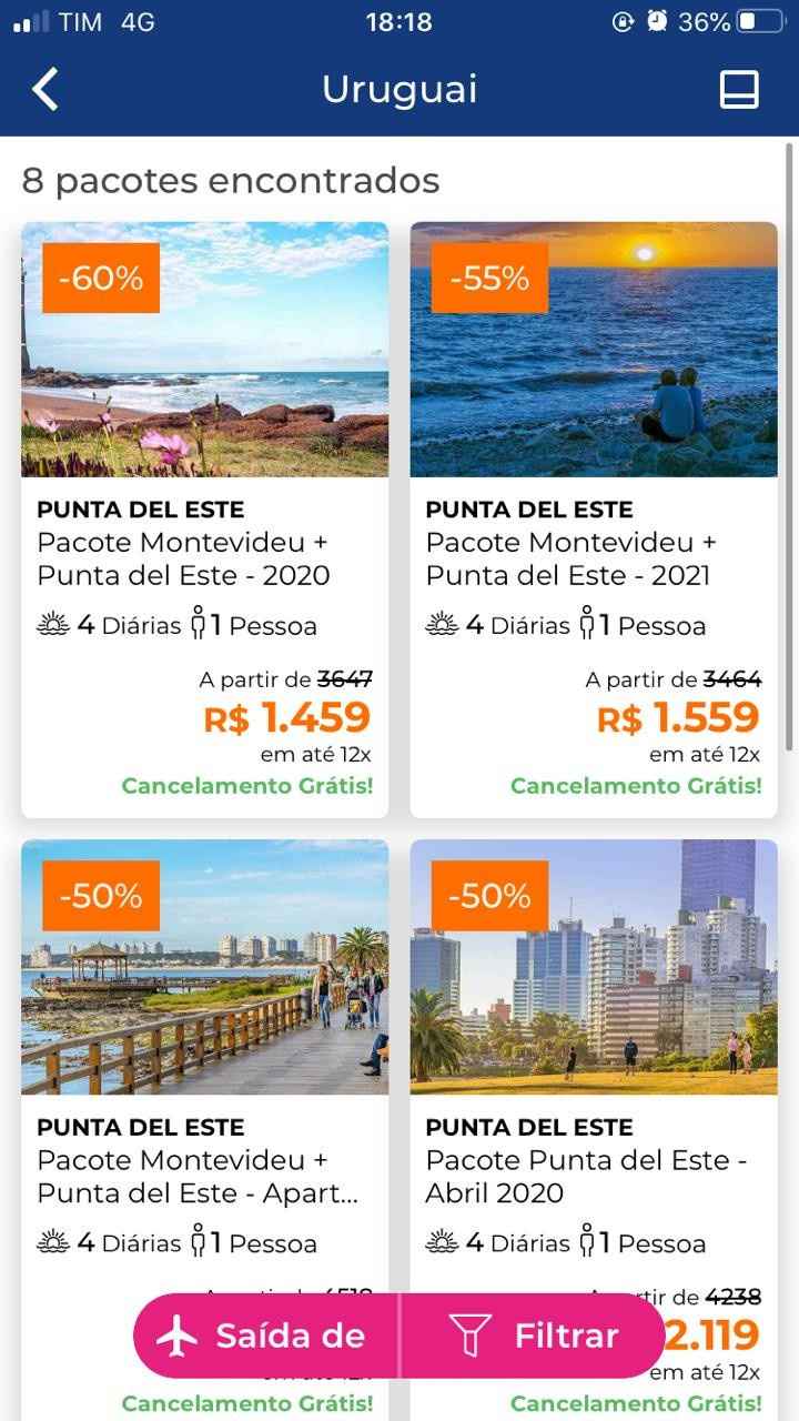 URUGUAI - não encontrei o pacote pronto para viagem a dois, mas fazendo as contas o preço fica menor
