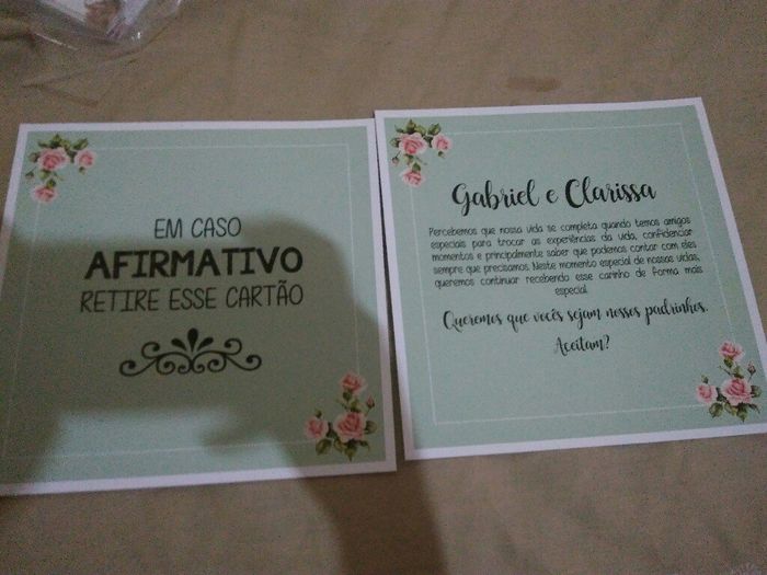  Datas dos  convites. Vem me ajudar. - 4