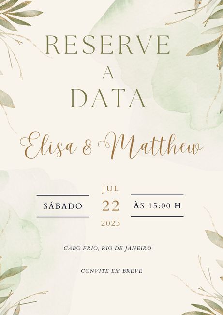 Seu Save The Date para o mundo ver! 5