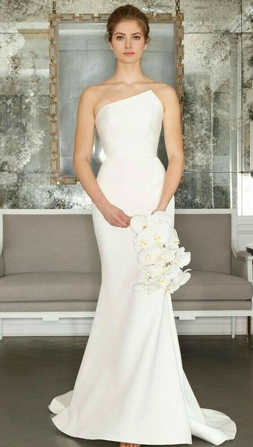 Modelo de vestido x buquê - 1