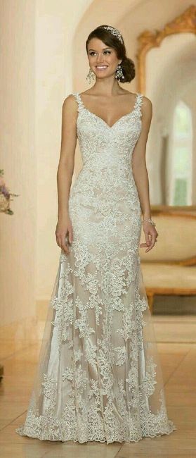 Modelo de vestido x buquê - 2