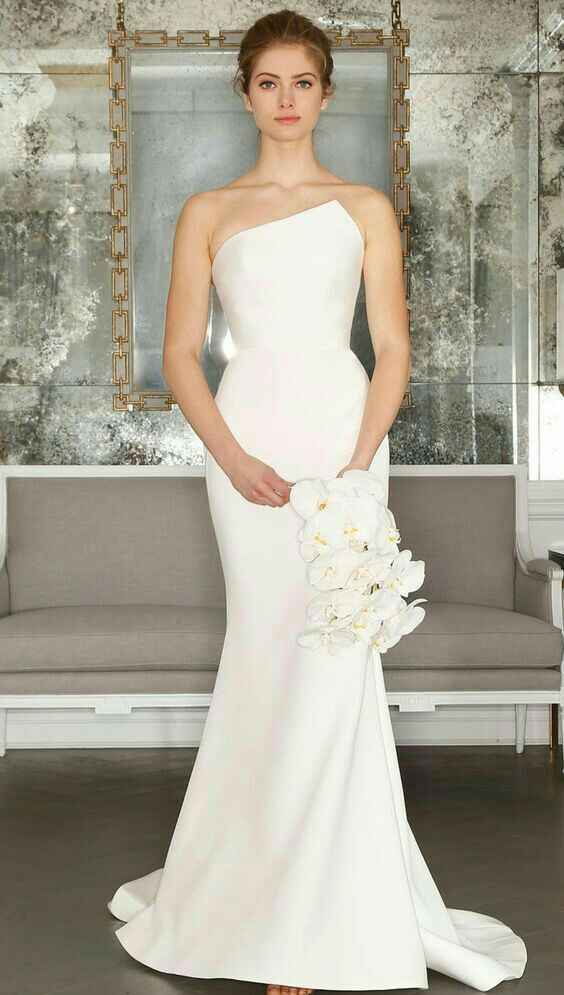 Modelo de vestido x buquê - 1
