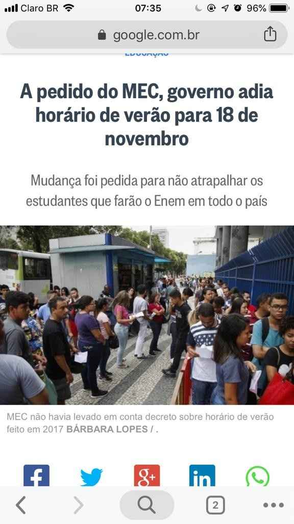 Horário de verão - 1