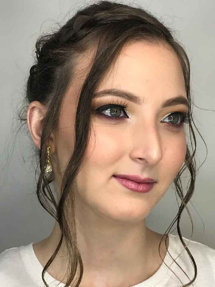 teste de make e penteado - 1