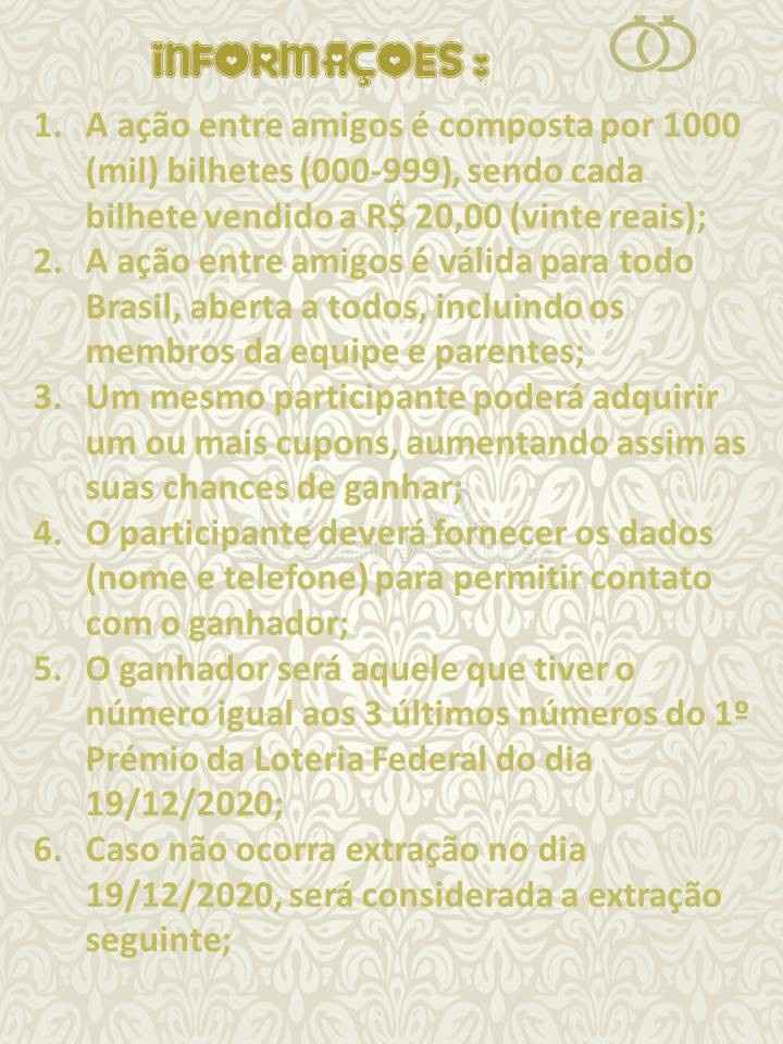 rifas para o Casamento!!! - 2