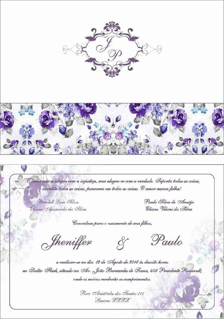 Meu convite de casamento !! #vemver - 1