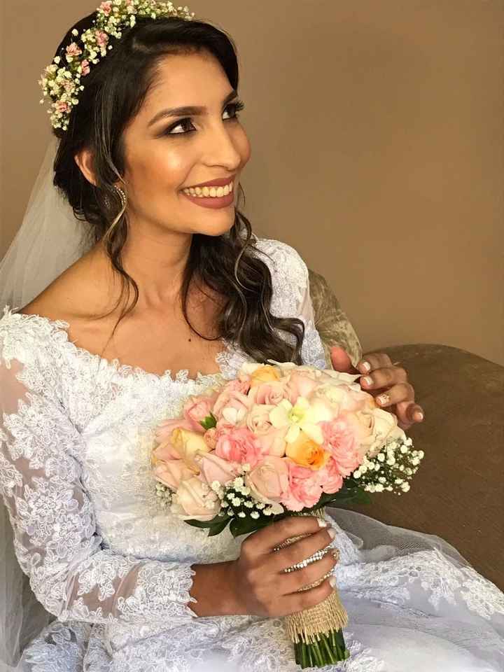 Buquê e coroa!