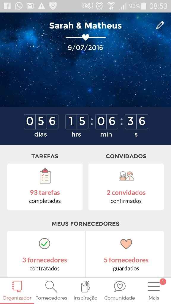 Falta quantos dias para o grande dia c ? - 1