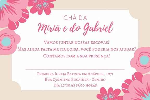 Convite do Chá 