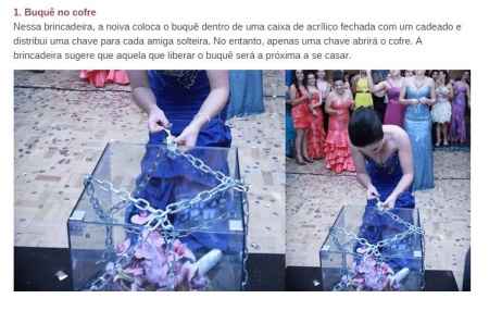 Jogar o buquê não mais..rs... Agora é Buquê no cofre