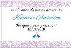 TAG para as lembrancinhas