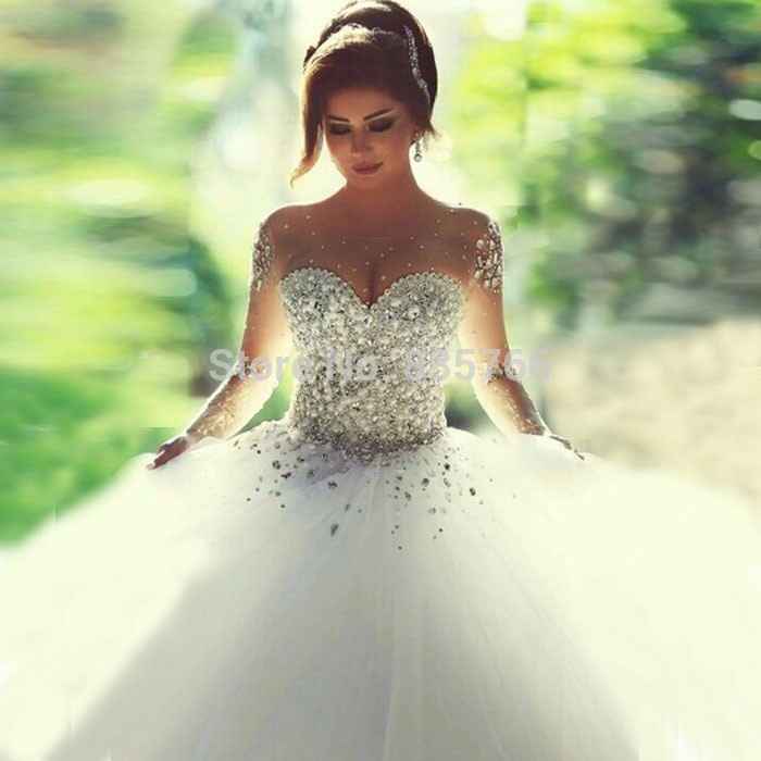 Vestido de Noiva com Brilho