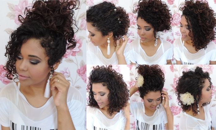 Penteados de Noiva Cabelo cacheado