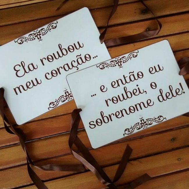 Placa cadeira dos noivos! - 1
