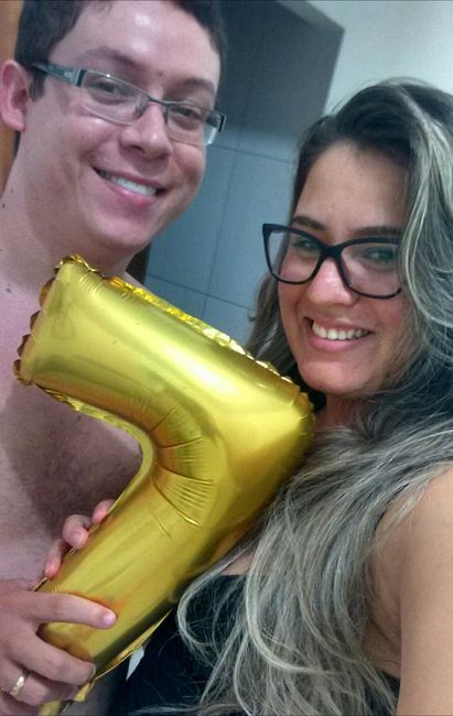 Mais um ano de amor, eu vivi com vc, tantos momentos de felicidade, vamos celebrar essa nossa paixão