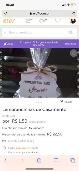 Lembranças de casamento - 2