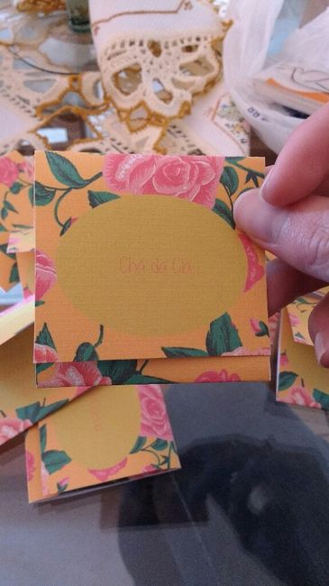 Meu convite 'chá da cla'  - diy - 2