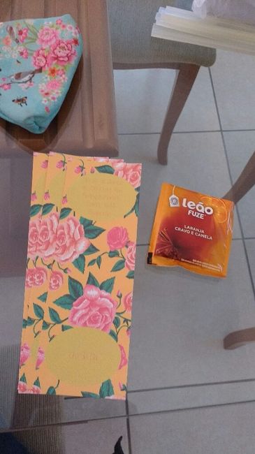 Meu convite 'chá da cla'  - diy - 3