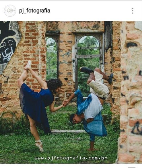 Pré wedding em lugar histórico com bailarinos ♥