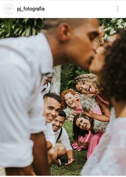 Fotinha com os padrinhos ♥