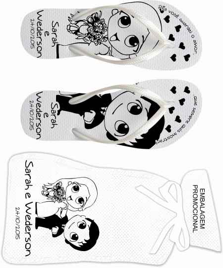 Minhas lembrancinhas: sandálias personalizadas!! - 1