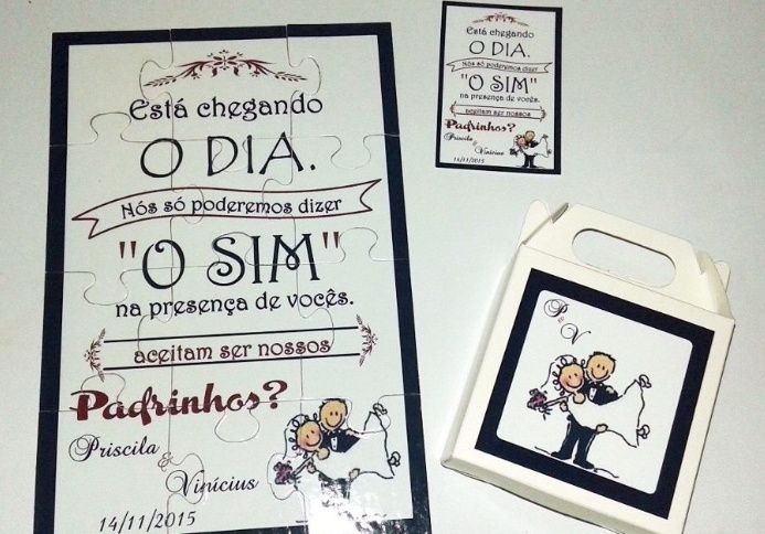 Convite quebra-cabeça