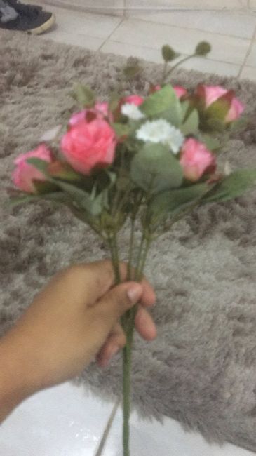 Detalhes de como fiz meu buquê 👇🏽❤️ - 2
