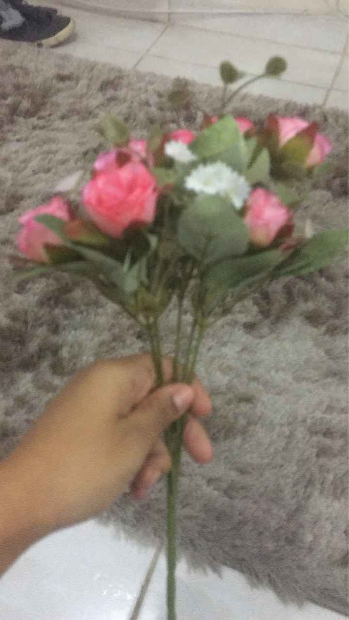 Detalhes de como fiz meu buquê 👇🏽❤️ - 2