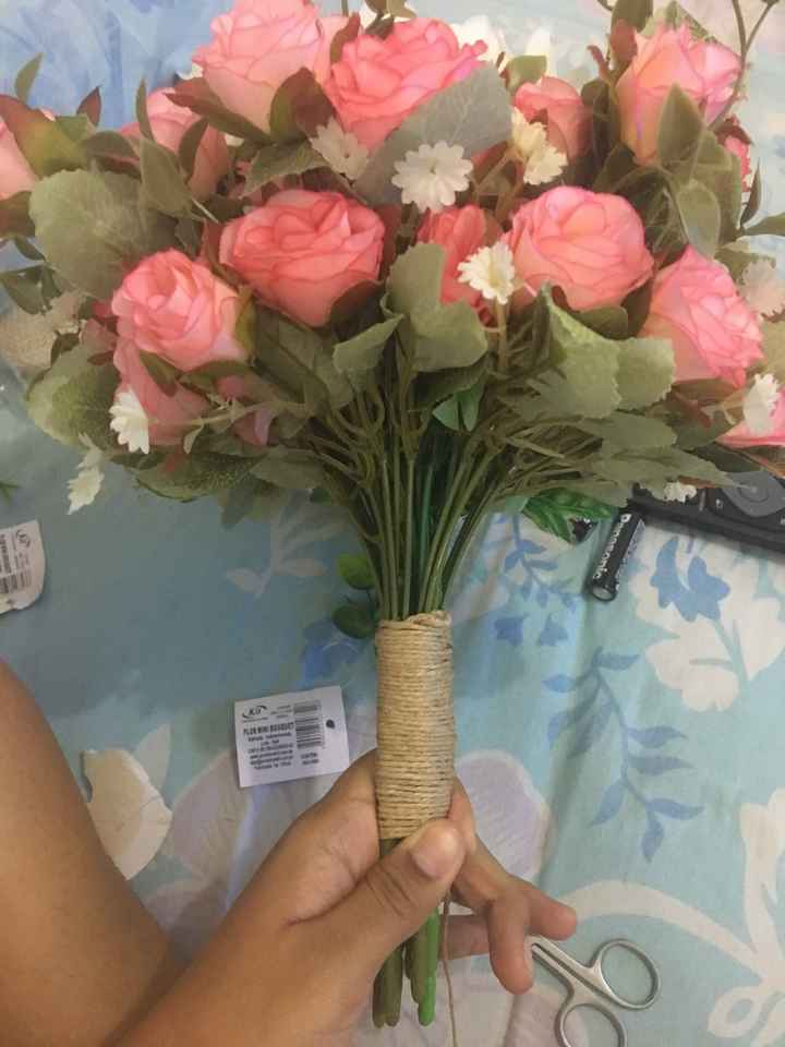 Detalhes de como fiz meu buquê 👇🏽❤️ - 3