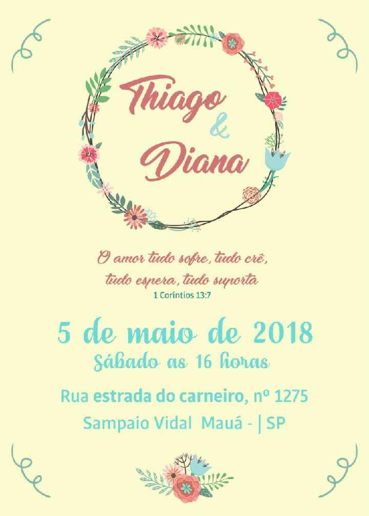  Preciso de Diy convites - 1