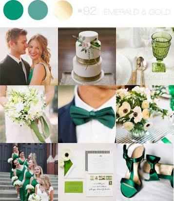 Paleta de cores: verde e dourado - 2