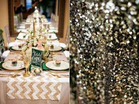Paleta de cores: verde e dourado - 9