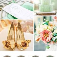 Paleta de cores: verde e dourado - 1