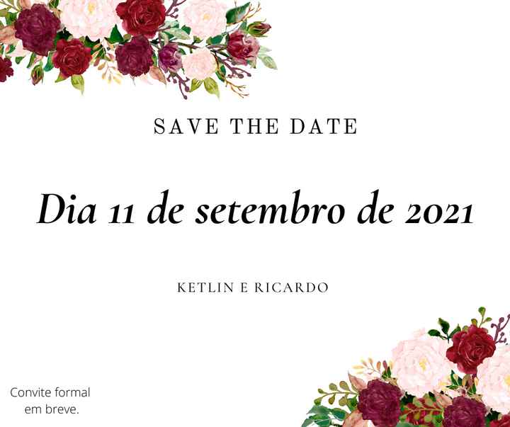 Se inspire com os Save the date de noivinhas da comunidade 💜 - 1