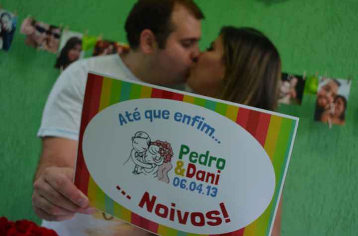 plaquinha noivos