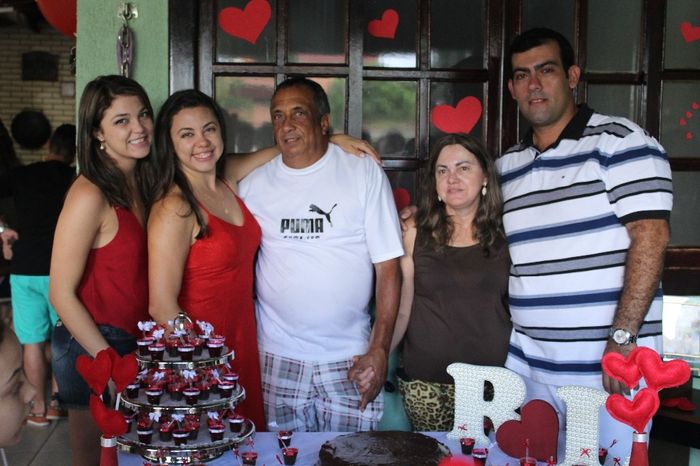 Os pais (e a irmã inturmona) da noiva