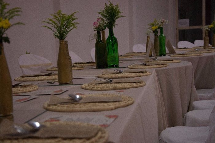 Decoração noivado - mesa posta