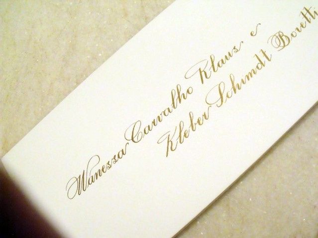 Caligrafia para convite de casamento 5