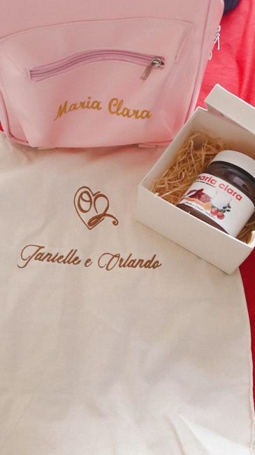 Bolsa/mochila personalizada + convite Nutella