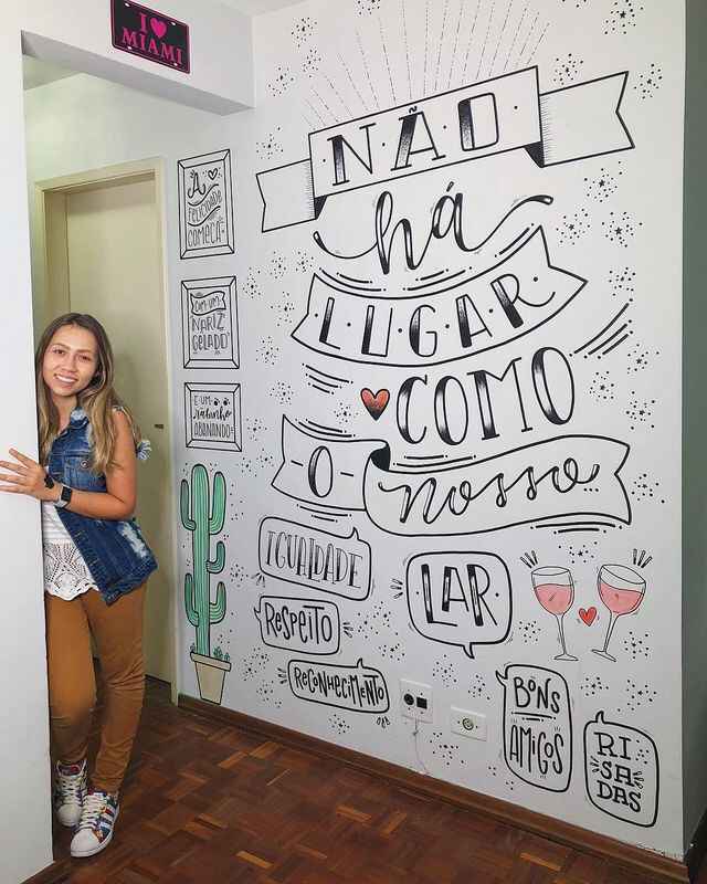 Cantinho do amor: decoração com escritura - 1