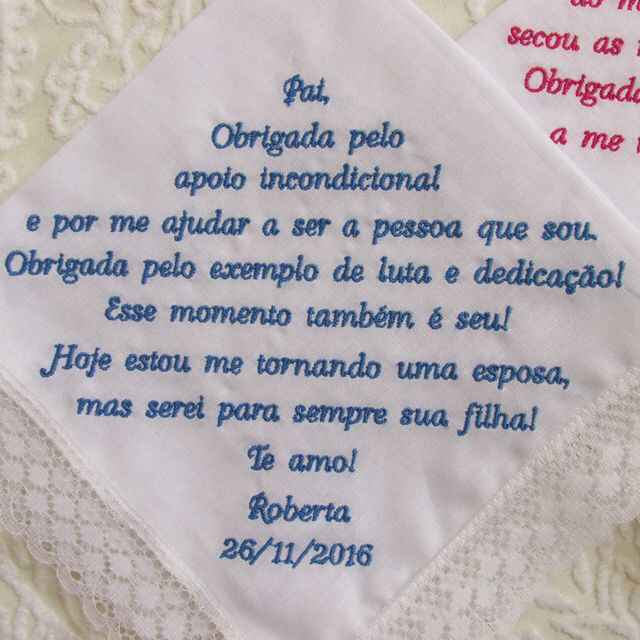 Lenço para as lágrimas de alegria #casamentomobem 👰🏻 - 2