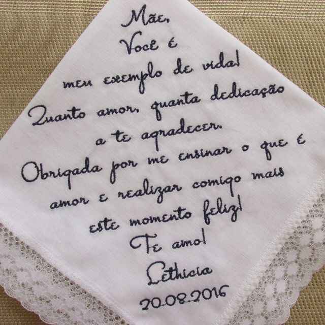 Lenço para as lágrimas de alegria #casamentomobem 👰🏻 - 4