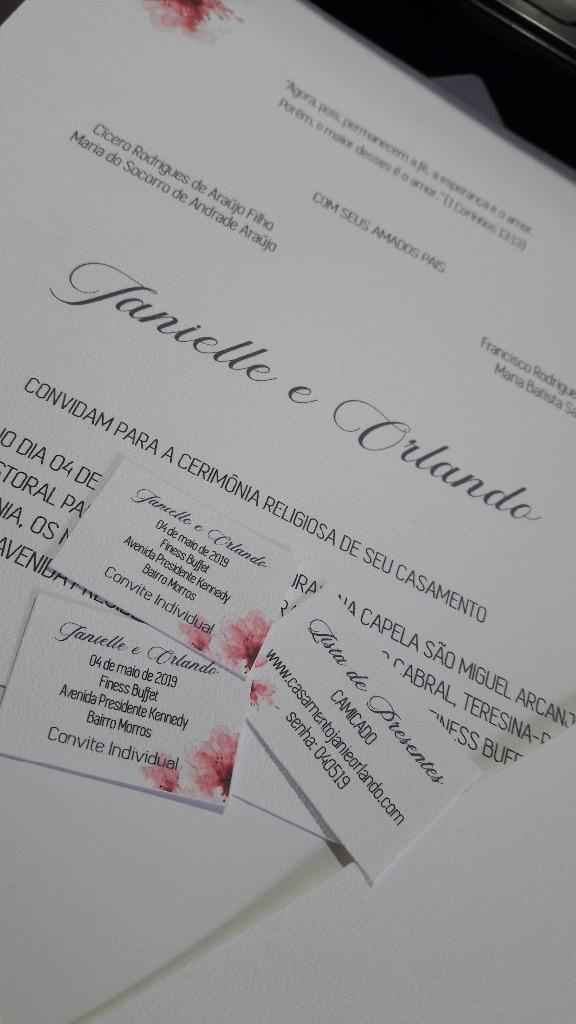 Convite - #casamentojanieorlando